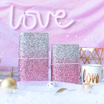 

Lovedoki Sequins Series Travelers Notebook diary Journal Student Planner Personal Notebook Daily Creative Gift Stationery Store
