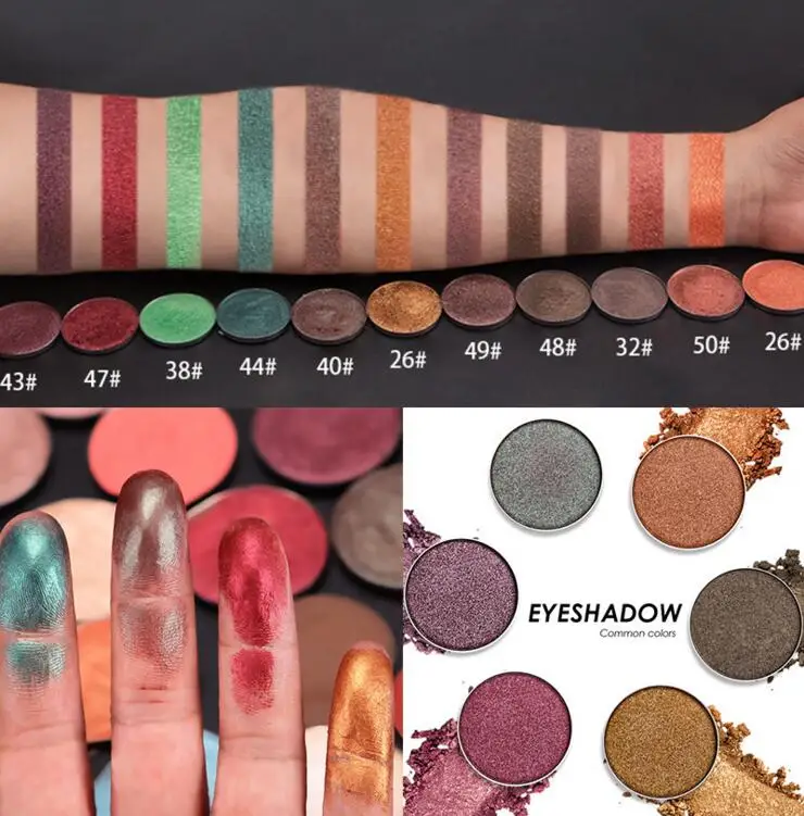 

66 colors Matte shimmer DIY custom Eyeshadow Makeup Sparkling Powder, Silky Nude Glitter Magnetic Pigment , 4 pieces/lot
