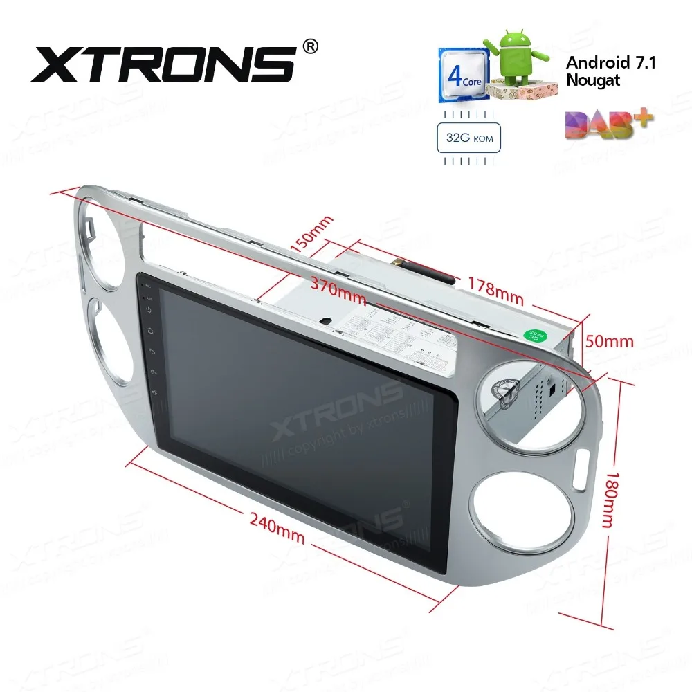 Top 9" Android 7.1 Nougat OS Car Multimedia GPS Radio for Volkswagen Tiguan 2011-2016 with External DAB+ Receiver Box Support 3 Top 9" Android 7.1 Nougat OS Car Multimedia GPS Radio for Volkswagen Tiguan 2011-2016 with External DAB+ Receiver Box Support 3
