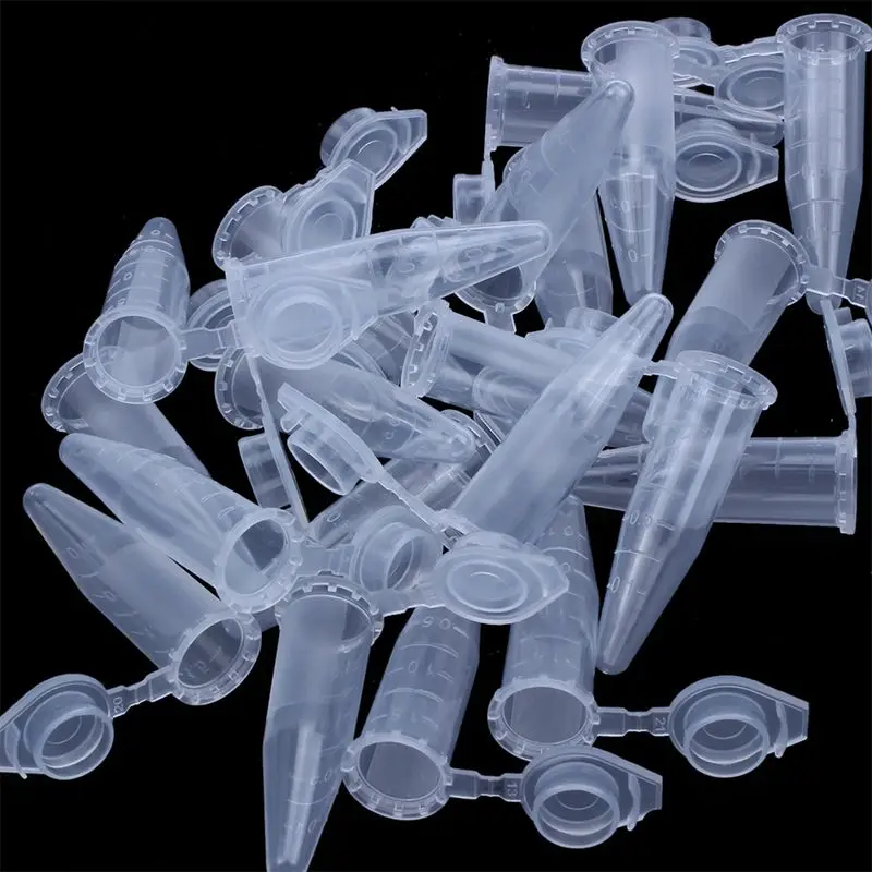 25 штук х пластиковые трубки пластиковые центрифужные трубки лабораторной прозрачной центрифужной трубки со шкалой 1,5 мл