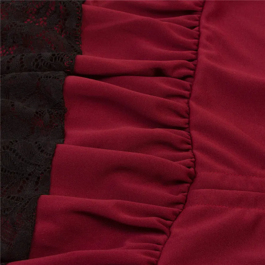 Gladiolus Spring Summer Skirts Womens Lace Patchwork Button Decoration Asymmetrical 2019 High Street Midi Sexy Skirt Jupe Femme (24)