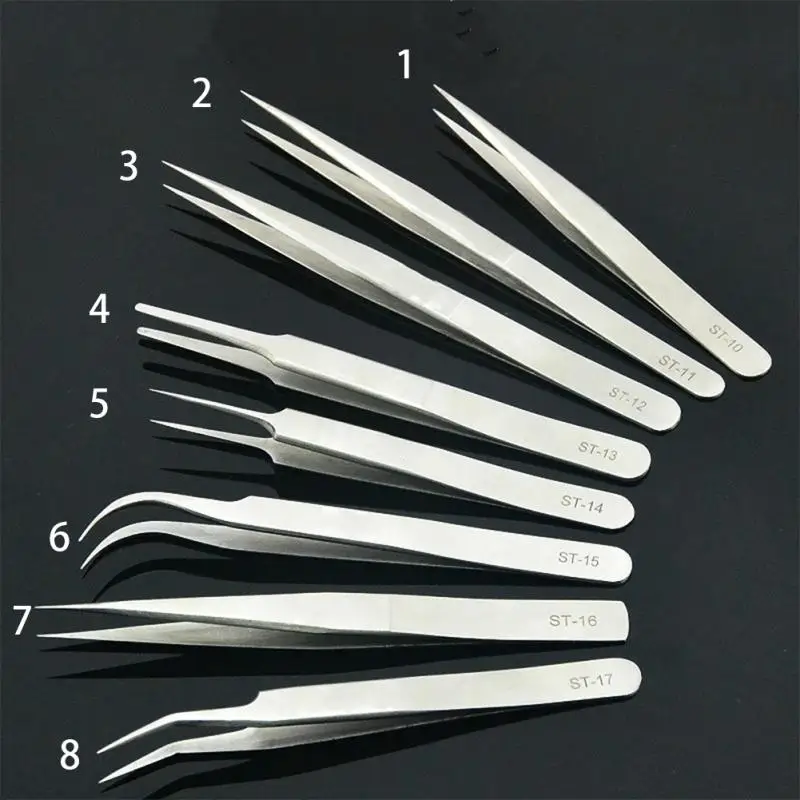 Многотипные косметические Щипцы Пинцет для наращивания ресниц зажимы для создания ресниц аксессуары для макияжа инструменты