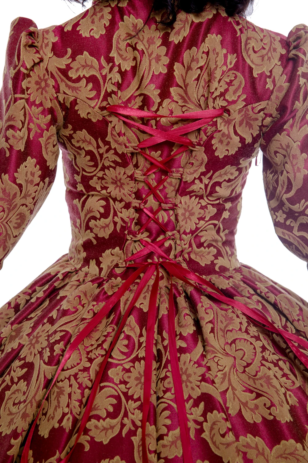 Edwardian викторианское готическое женское платье в стиле панк элегантное красное пальто с принтом