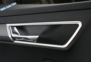 

Lapetus Auto Styling Inner Door Doorknob Handle Bowl Frame Cover Trim Kit 4 Pcs Fit For Skoda Karoq 2018 2019 / Stainless Steel
