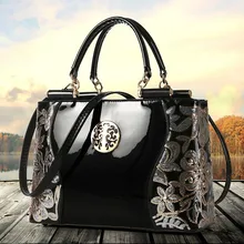 2016 lackleder frauen handtasche marke umhängetasche luxus art und weise tote Kupplung Pailletten design patent diamant umhängetasche Q30Y