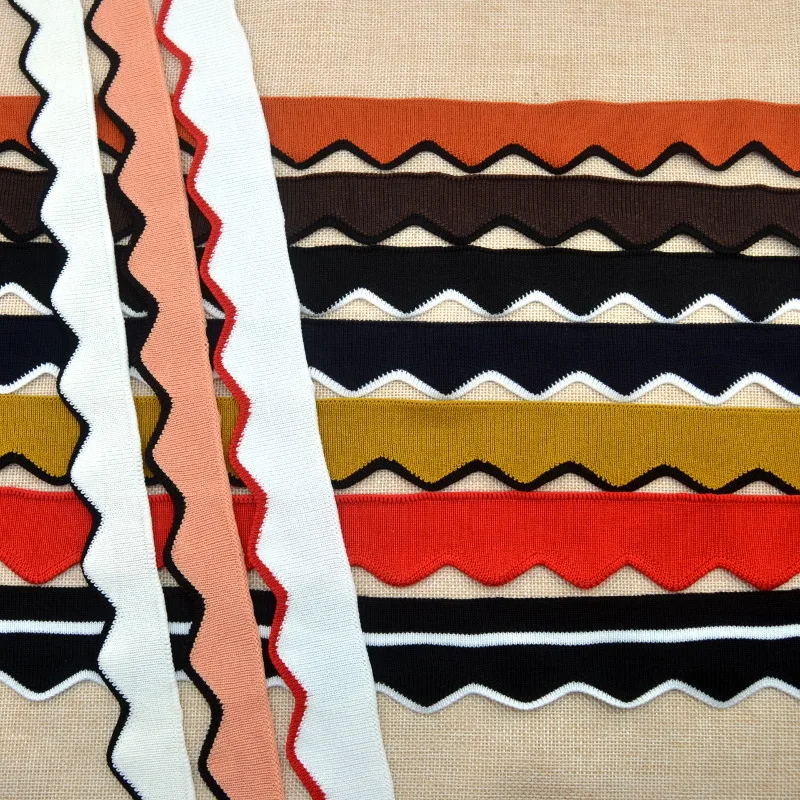 

Free shipping wavy thin style thin thread cuffs flat collar spring and summer clothing accessories T-shirt collar hem collar rib