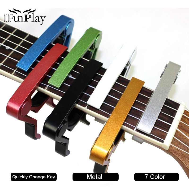

Quick Change Clamp Key Acoustic Classic Guitar Capo 6 String Trigger Change Tune Key Clamp Capotraste for Guitar Ukulele