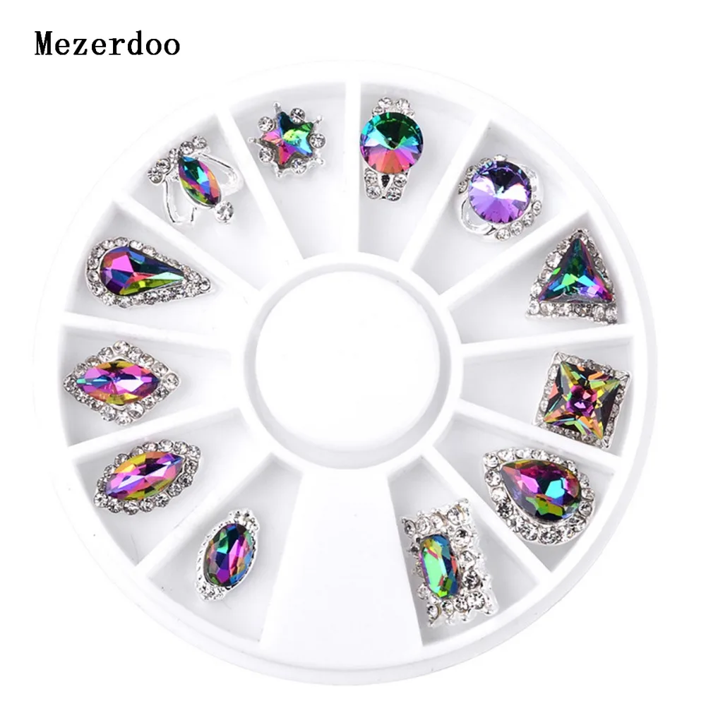 

Colorful Nail Fire Drill Lava Symphony AB Rhinestone 3D Star Triangle Design Nail Art Diamond for Nails Stone