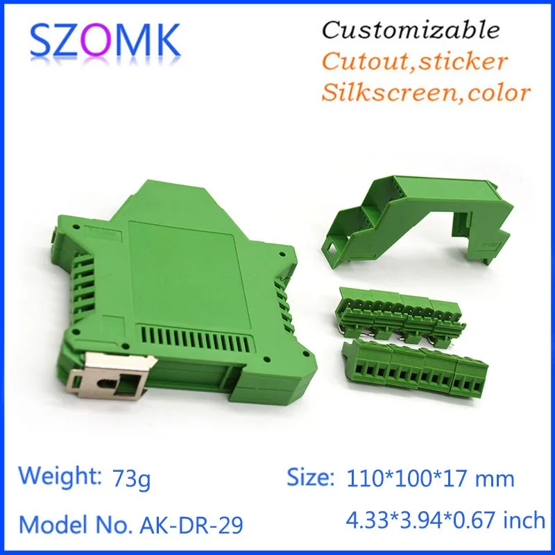 Электронный ящик на din-рейку 1 psc чехол на din-рейку пластиковые корпуса abs распределительный корпус электроники