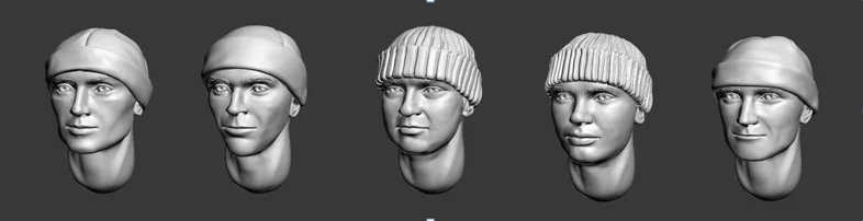1:35 модельная фигурка из смолы набор разобранный Неокрашенный // HEAD 15|Наборы для