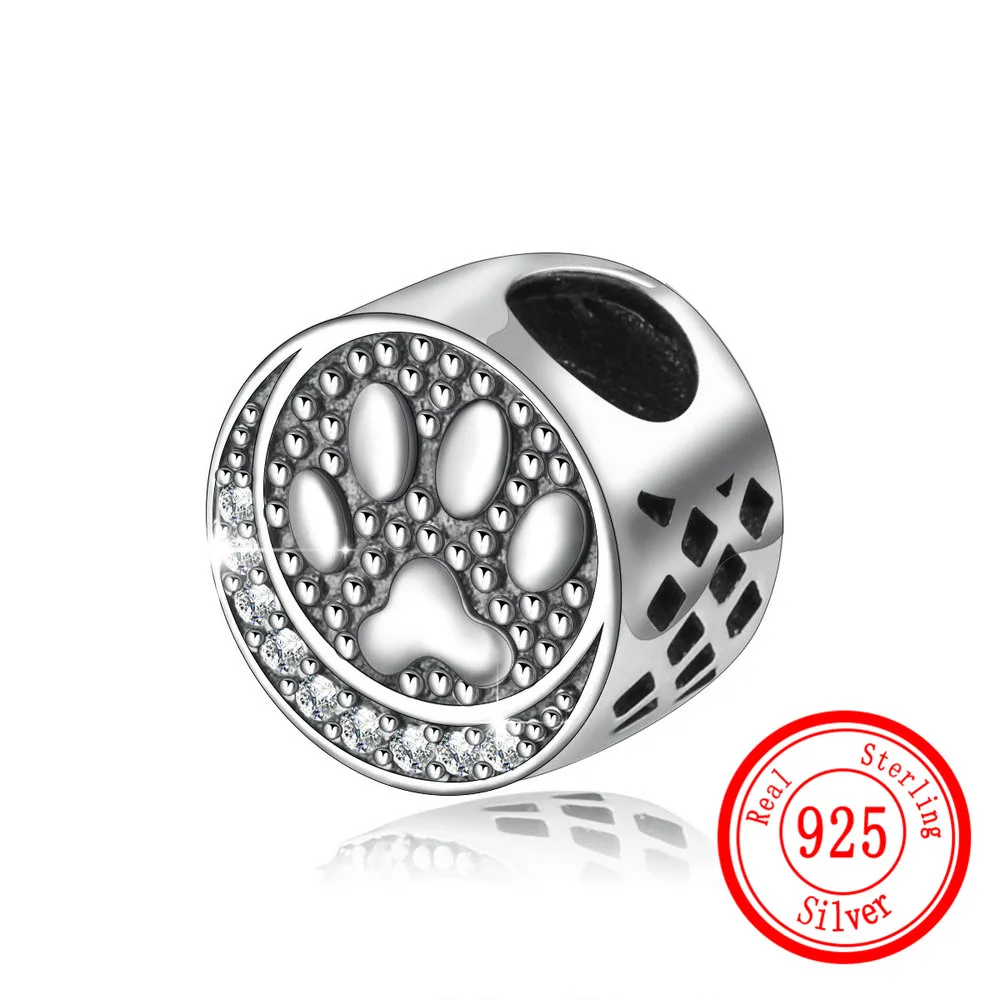 

Standard Silver Beads for DIY Jewelry Making S925 Silver Round Original Design Fit Women's Bracelet Make Accessories