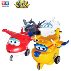 AULDEY Супер Крылья оригинальная деформация самолет робот фигурки игрушка ABS трансформация реактивные игрушки для детей