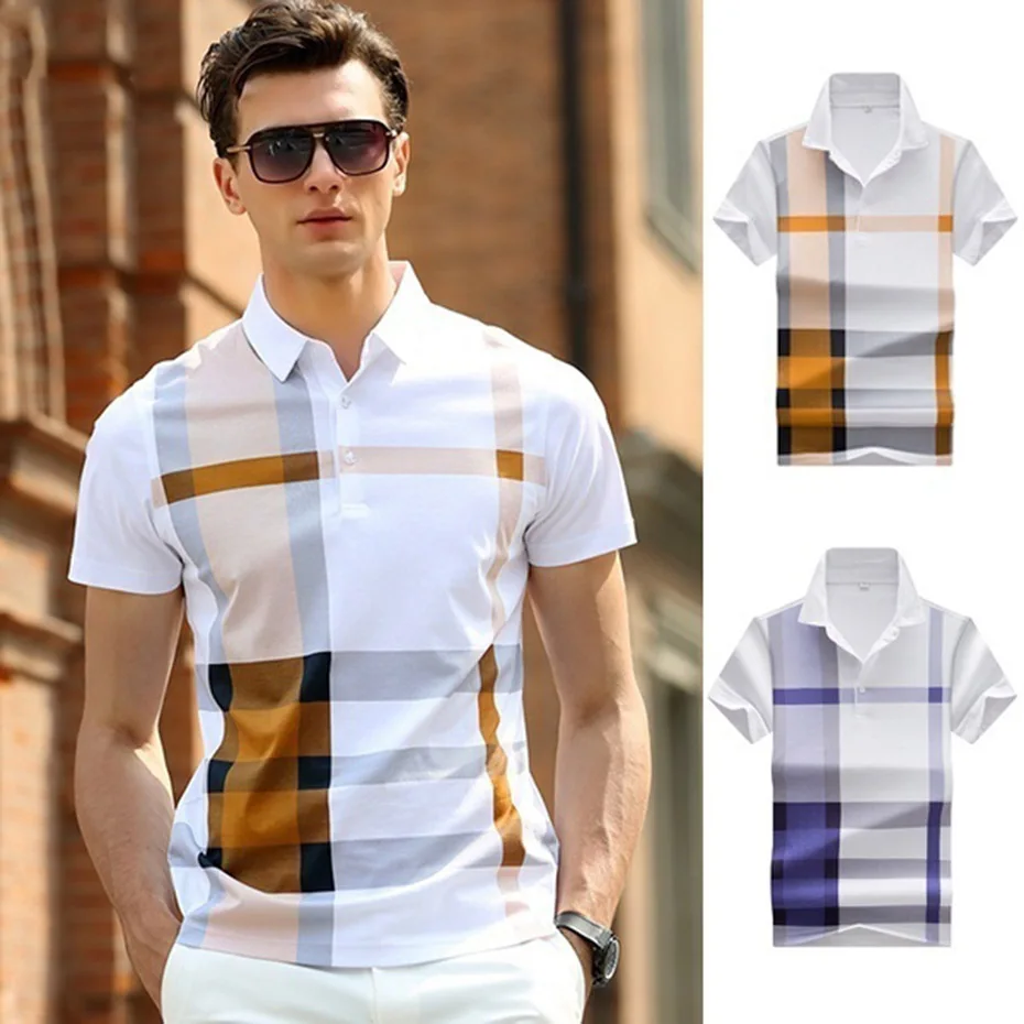 

ZOGAA Polo Shirt Men 2019 Summer Business Casual Short Sleeve Cotton Stand Collar Plus Size XXXL High Quality Men Clothing