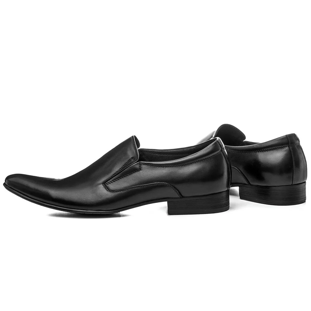 Черные/коричневые модельные туфли; мужские свадебные туфли для жениха; лоферы из натуральной кожи; мужская деловая обувь; Большие европейские размеры 45