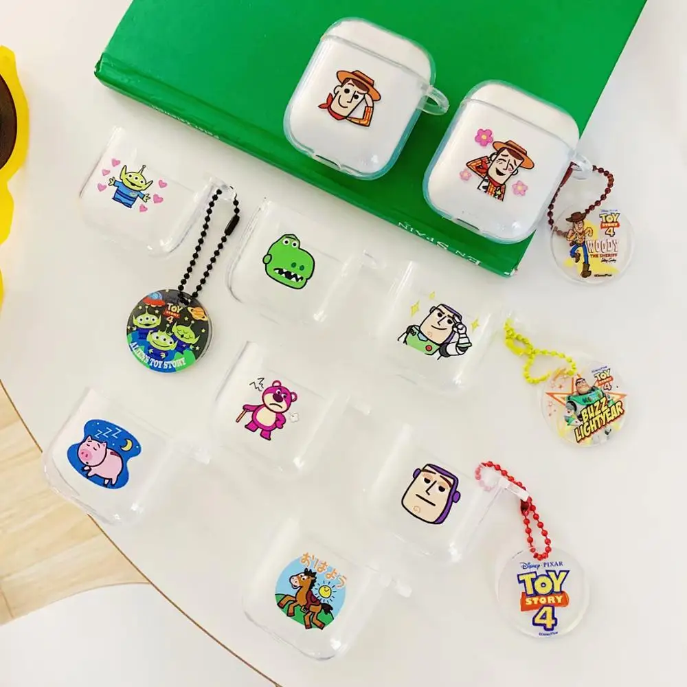 

Cartoon Toy Story Buzz Lightyear earphone Case For Apple airpods Wireless bluetooth headset Cover New air pod 2 Accessories