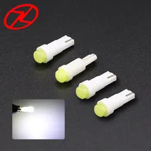 10 шт. T5 W2W B8.5D светодиодная керамическая лампа автомобильная приборная панель манометр инструмент клиновидная база 12 в боковой светильник белый