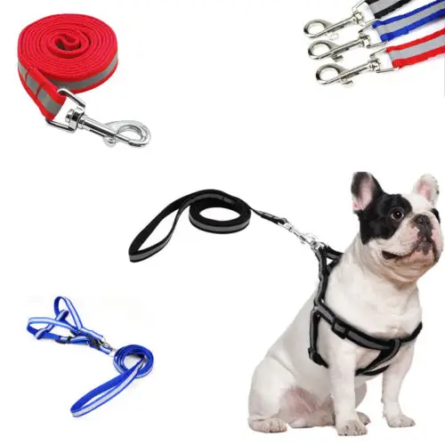 

Reflective Nylon Strap Dog Pets Harness Leashes For Small Dogs Products