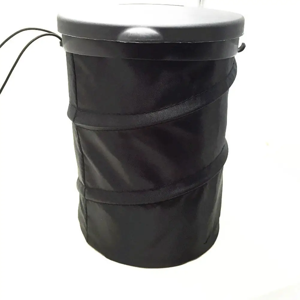 Universal Collapsible Travel Auto Car Trash Can Bin Bag Rubbish Garbage