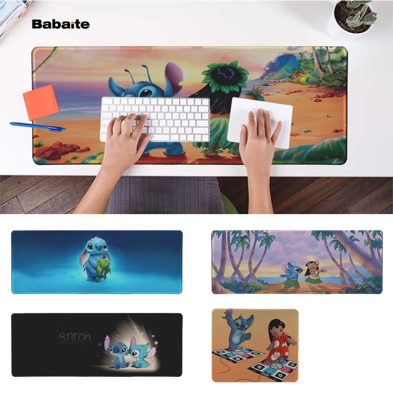 

Babaite Funny Lilo Stitch Office Mice Gamer Soft Mouse Pad Rubber PC Computer Gaming mousepad