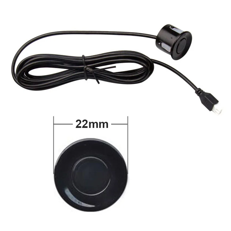 Eunavi 1set Auto Parktronic Led Parking Sensor Kit Display 4 Sensors For All Cars Reverse Assistance Backup Radar Monitor System