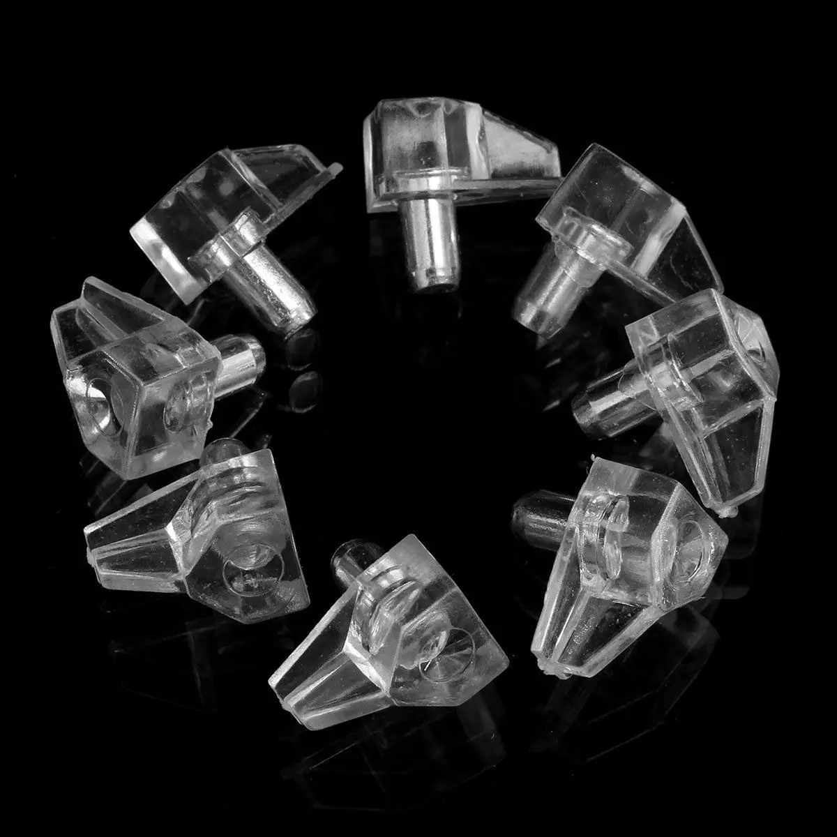 Mayitr 10 قطعة الرف دعم دبابيس أوتاد خزانة المنزل DIY المطبخ مجلس الوزراء رفوف حامل 16x10x15 مللي متر لونين