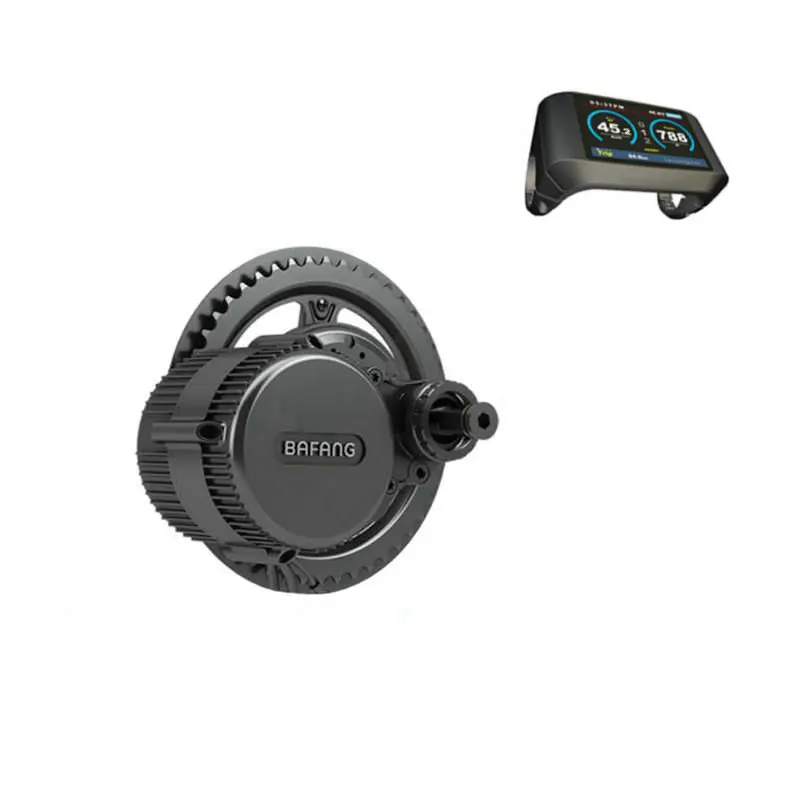 Sale EU NO TAX 48V750W Bafang/8fun BBS02B mid kit motor color display geared Motor ebike kits with light&gear sensor connectors 4