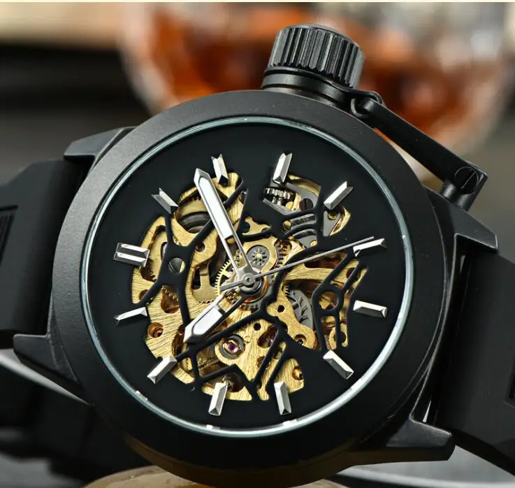 

Skeleton Automatic Watch Men Waterproof Flying Tourbillon Mechanical Watches Mens Self Windin Fashion ladies watch Relogio Mascu