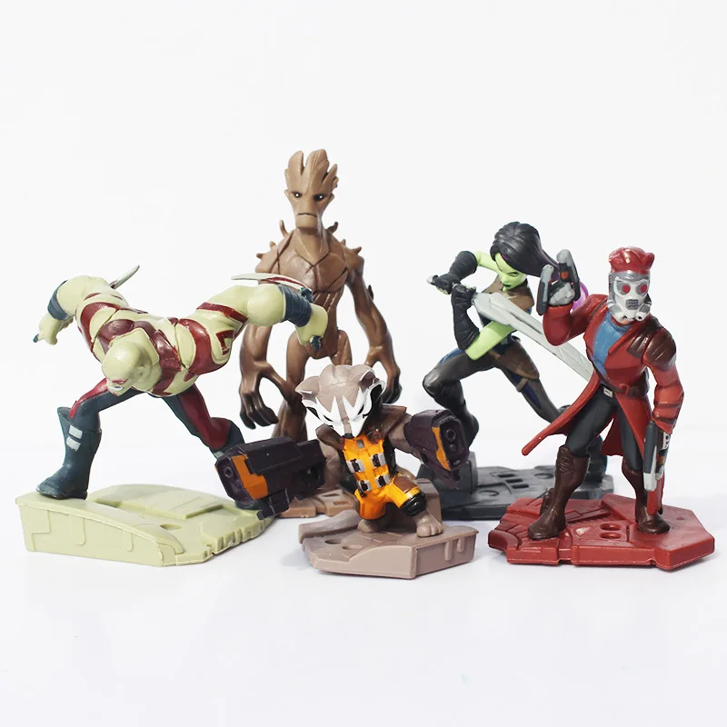 New Arrival Guardians Galaxy Rocket Raccoon Drax the Destroyer Star Lord PVC Action Figure Model Toys