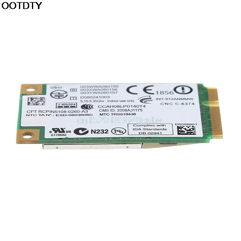 Беспроводная WLAN карта 5100/5 ГГц # для Link Intel 300 WIFI 512AN_MMW 2 4 M Mini PCI E|Сетевые карты| |