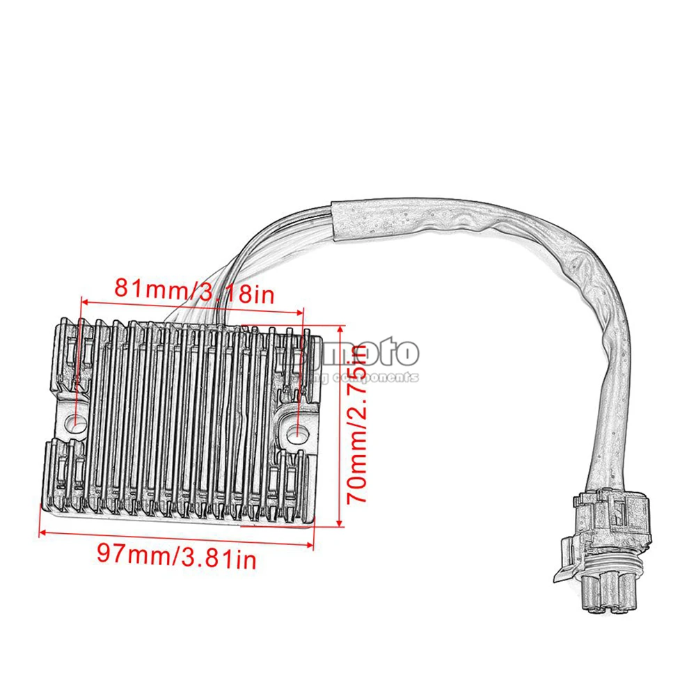 BJMOTO мотоциклетный Регулятор выпрямителя для Can-am 710000257 DS 650 Baja 2002-2004 DS650 2003-2007