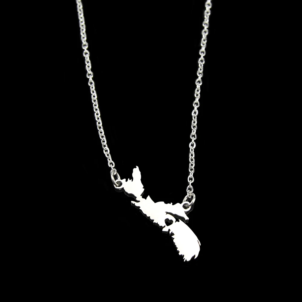 Hot Selling Nova Scotia Map Pendant Necklace Stainless Steel Charm