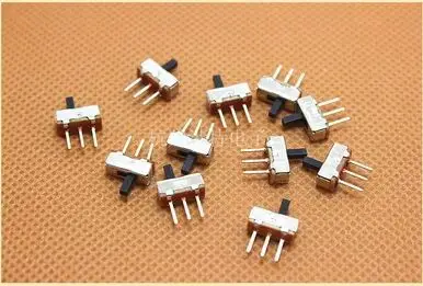 

20pcs SS12D00G4 on off small slide switch with stand 4MM handle height 3pin