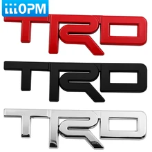 1 pçs corpo do carro tronco decoração rotulagem modificação do carro etiqueta para toyota trd corolla chr avensis rav4 camry acessórios do carro