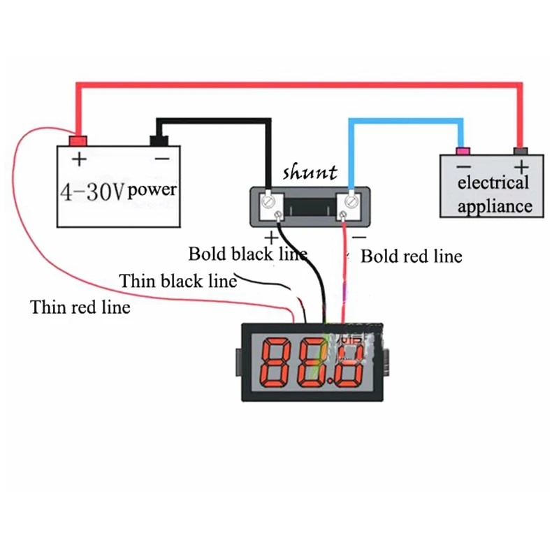 DC 300A/75мв точечный шунтирующий резистор 0 300A цифровой амперметр измерительный