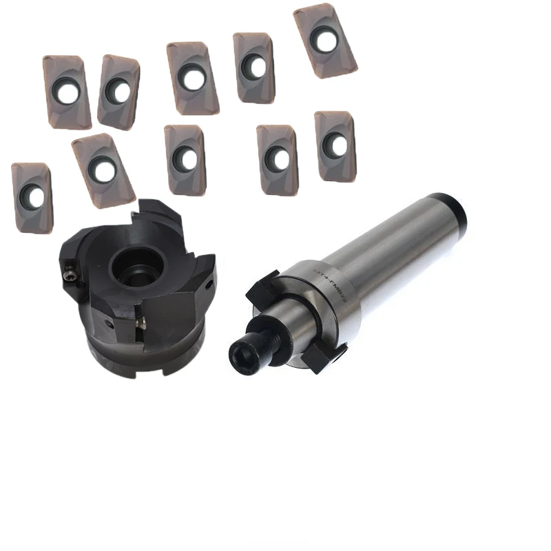 

New 1set MT4 FMB22 M16 Shank +high hardness BAP400R 50 22 Face Milling CNC Cutte + 10pcs APMT1604 Inserts For CNC machine center