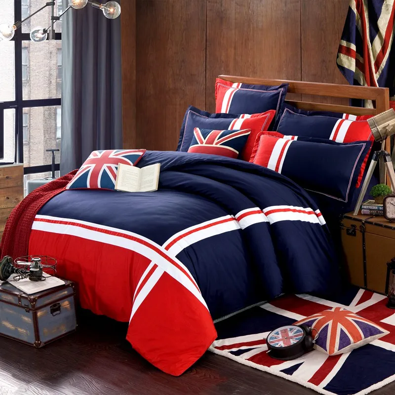 2018 England style new fashion Manchester Edinburgh 4pcs bedding set