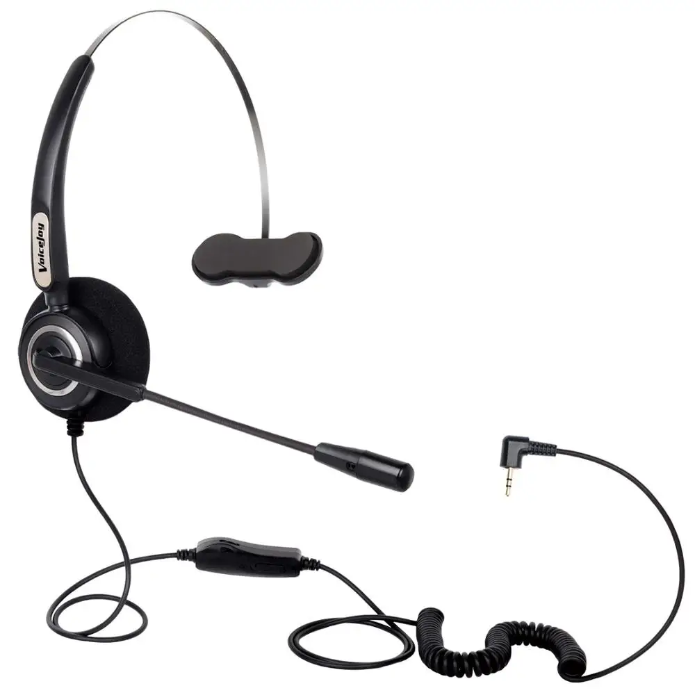 2 5 мм разъем гарнитура Volune и Mute для беспроводных телефонов Panasonic Polycom Grandstream Cisco