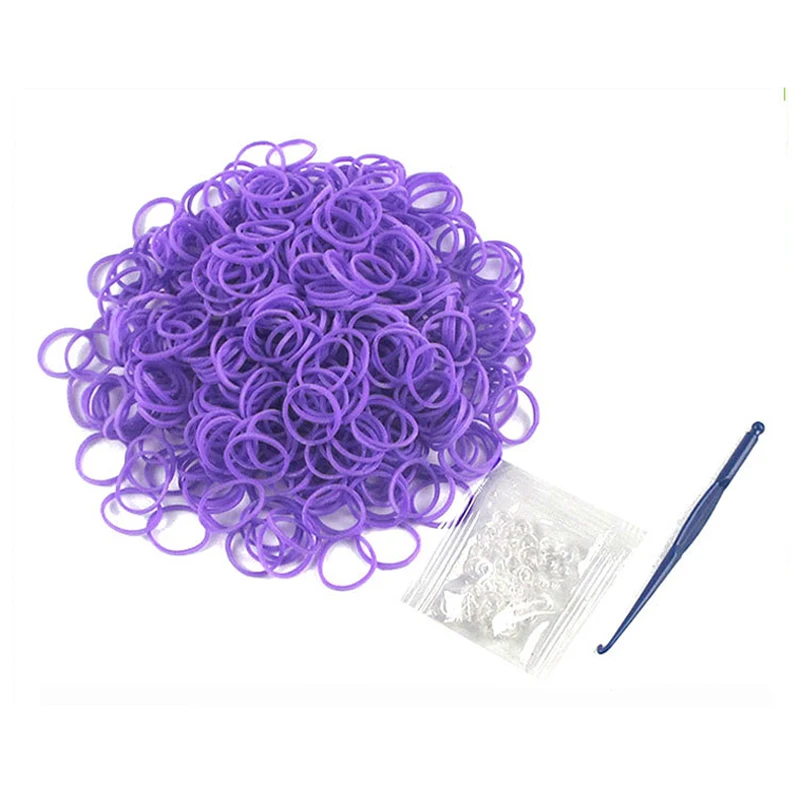 600 шт. силиконовой резины DIY Loom полосы браслеты и для женщин модные женские