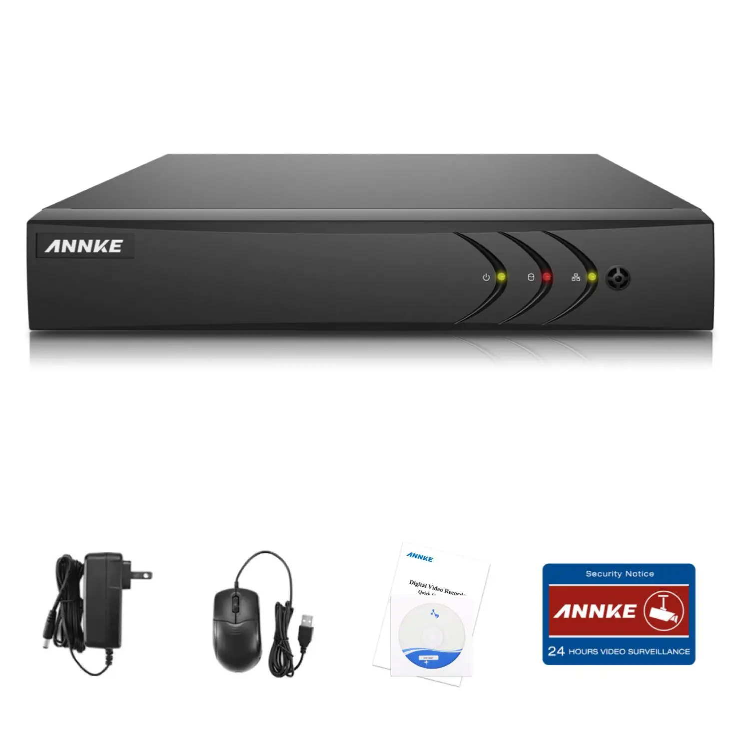 ANNKE 16CH 1080N 5in1 CVBS TVI CVI AHD работает от сети IP HD H.264 + DVR 2 ТБ для камера видеонаблюдения