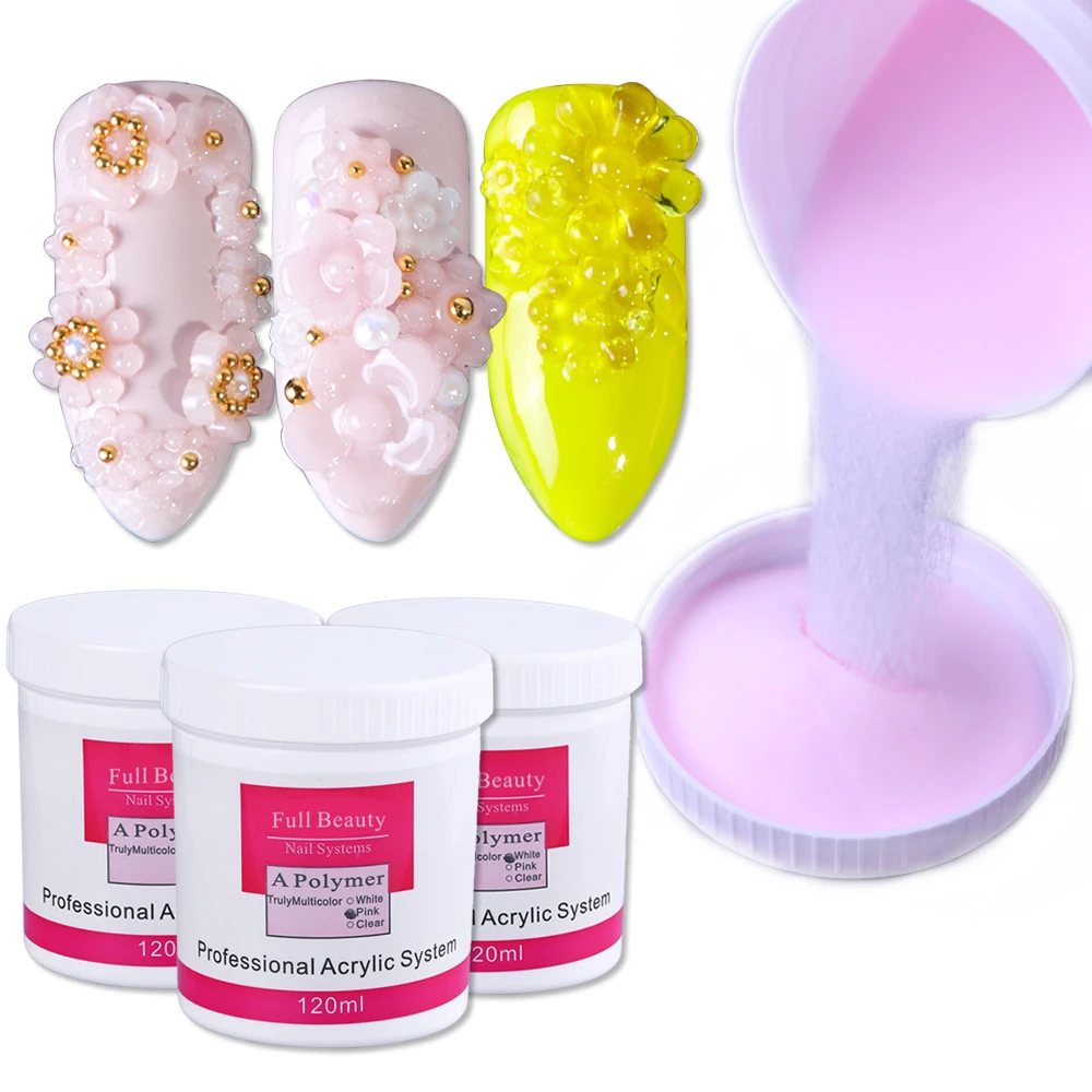 

1pcs Acrylic Dipping Power Glitter Nail Art Flakes Transparent White Pink Pigment Nail Dip Gel Polish Decor Accessories BE789-1