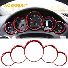 In lega di alluminio strumento pannello decorativo anello di Copertura Accessori Auto Per porsche macan cayenne paramela Cayman boxster 911