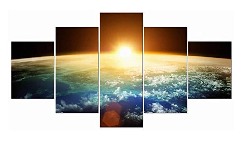 5 Piece Hot Sell Sunrise Modern Home Wall Decor Canvas picture Art HD Print Painting Set of Each Arts Poster QQT1-100-22 | Дом и сад