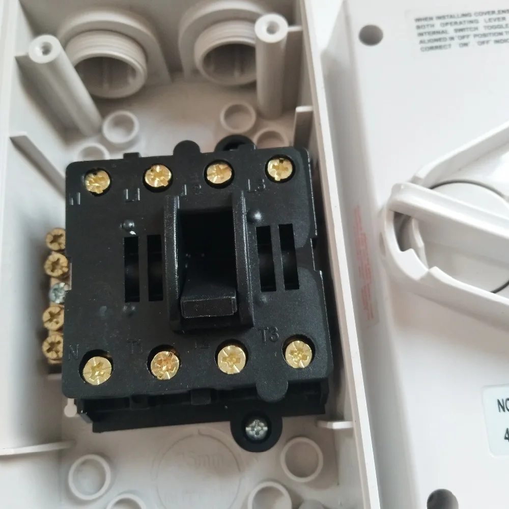 IP65 1P 2P 3P 4 полюса 20A 35A всепогодный изолирующий переключатель водонепроницаемый