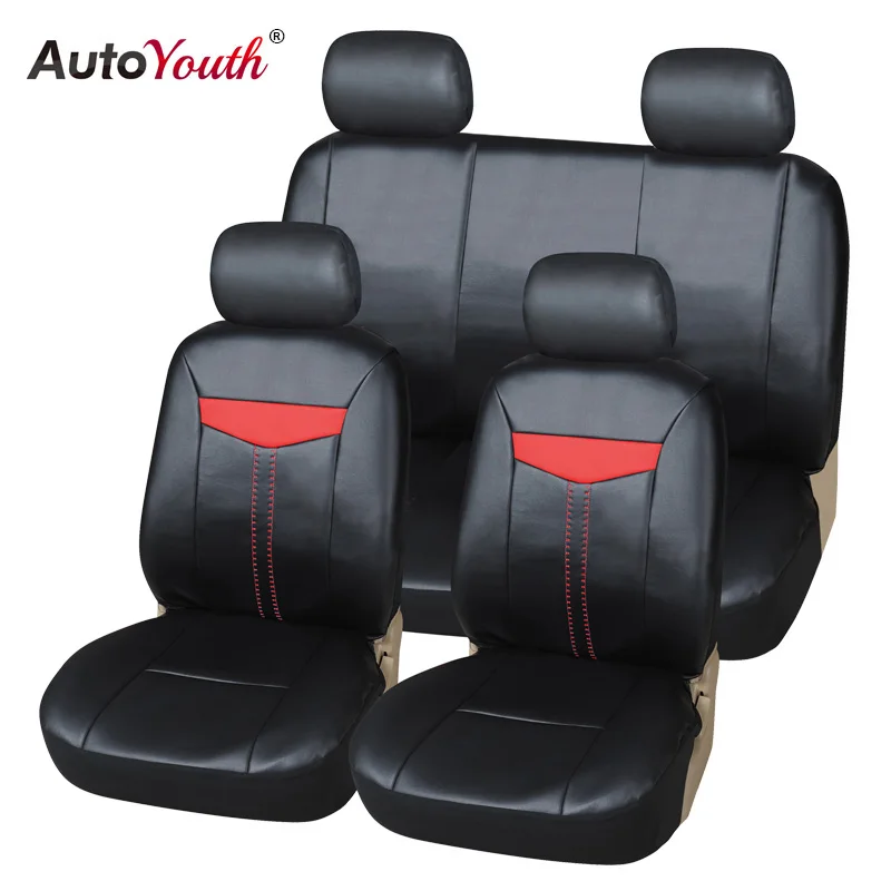 Autoyouth 3 Color Pu Leather Car Seat Cover Front Universal