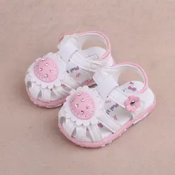 Летние для девочек детские босоножки, детская обувь модные кроссовки детские детская обувь с мягкой подошвой Нескользящая обувь для