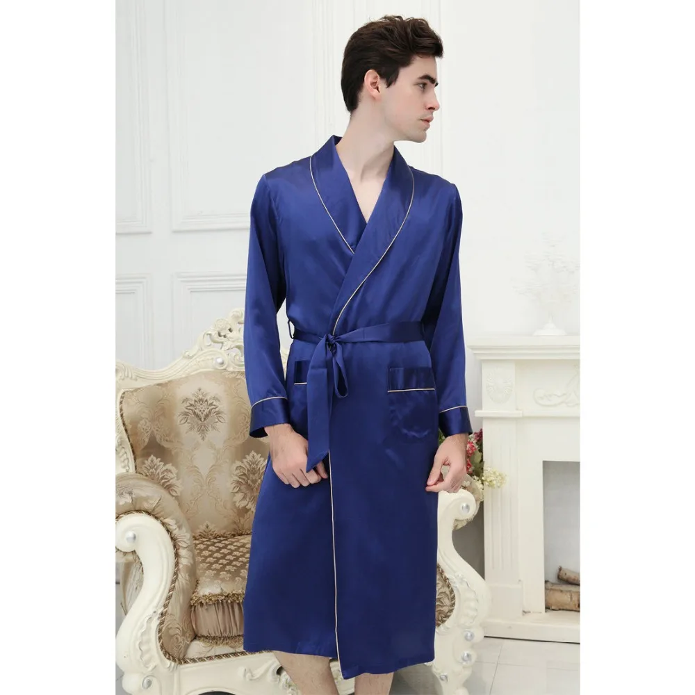 Online Buy Wholesale mens silk dressing gown from China mens silk