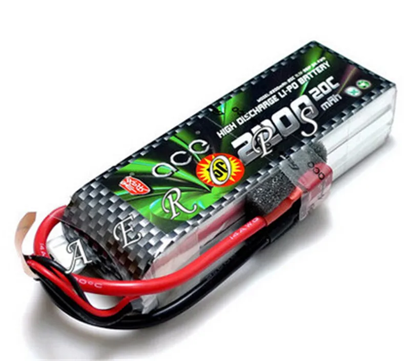

Aerops ACE 3s 11.1V 2200mAh 20C 25C RC Airplane Lipo Battery with XT60 Connector Deans T Plug for F450 F550 Multi Quadcopter