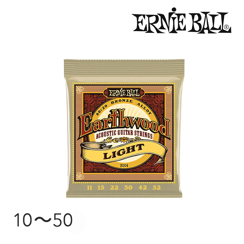 Оригинальный Ernie Ball 2004 Earthwood 80/20 бронзовые световые акустические гитарные струны