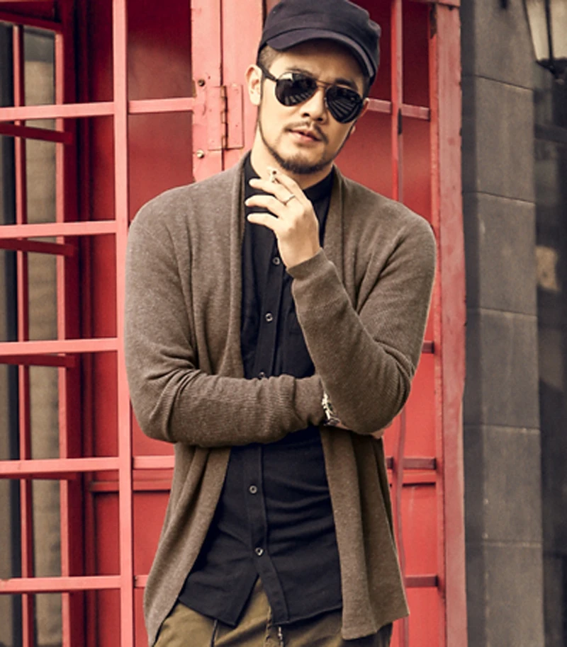 Mens Knit Cardigan Sweaters Men Knitwear trends thin