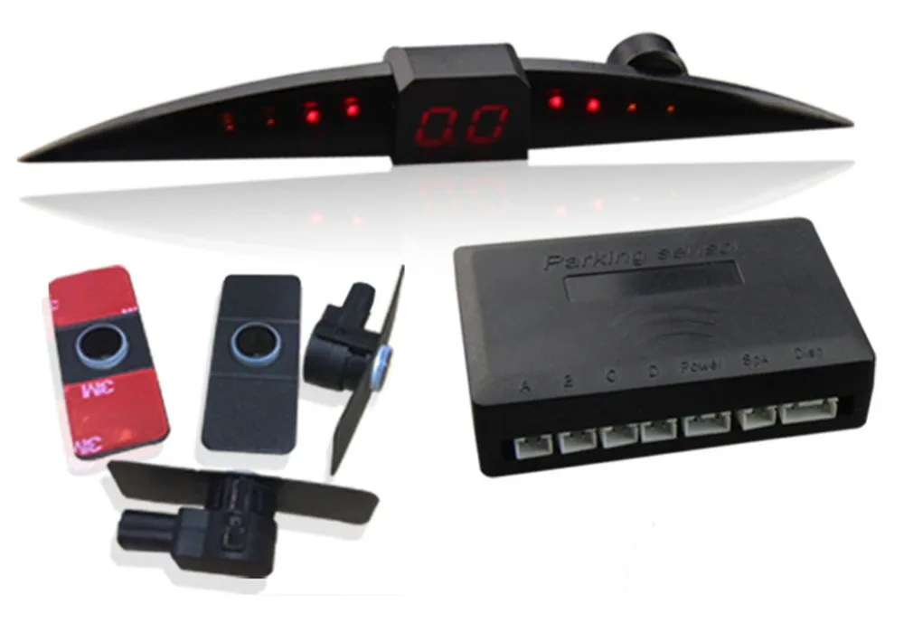 Car parking sensor kit 4 sensors Sound Buzzer 13mm 12V Reverse Backup